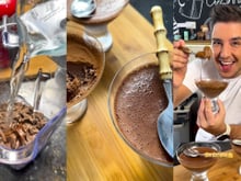 Chocolate, água e liquidificador é tudo que você precisa pra fazer essa mousse: receita fácil SEM OVO E LEITE