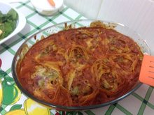 Ninho recheado ao forno