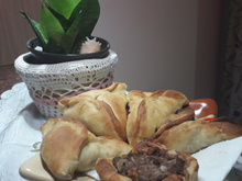 Esfiha de massa folhada