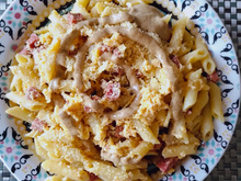 Penne à carbonara diferente