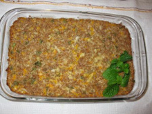 Quibe vegetariano assado