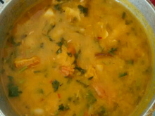 Dobradinha com feijão branco