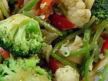 Legumes na panela de pressão