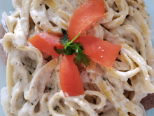 Macarrão ao molho de gorgonzola