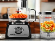 Quer ganhar tempo ao preparar suas refeições? O Multiprocessador Mondial 5 em 1 está com 46% de desconto e pode te ajudar!