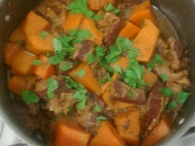 Abóbora com carne seca