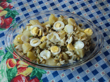 Salada de bacalhau rápida