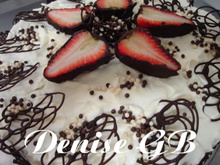 Torta de Chantilly com Morangos