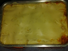 Lasanha de filé de peixe