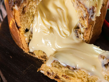 Torta de panetone com sorvete