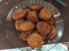 Bolinho de arroz vegano