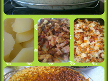 Batatas com bacon ao forno