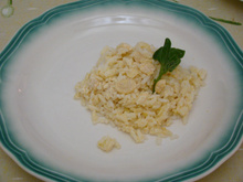 Arroz à piamontese do Junior