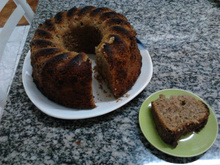 Bolo de banana com farinha de rosca