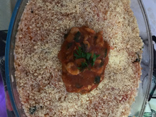 Risoto de camarão delicioso