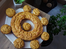 Bolo casca de mamão maduro