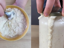 Você sabia que basta misturar farinha e água para fazer fermento?