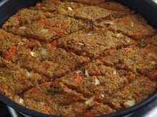Quibe vegetariano de forno