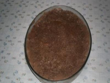 Torta de bolacha de pudim de chocolate