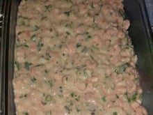 Recheio de pastel de camarão com catupiri
