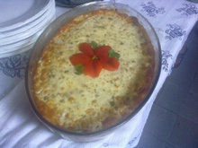 Batata gratinada de Páscoa