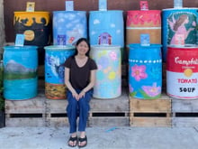 Uma estudante de 17 anos transformou tambores industriais em barris para coletar água da chuva. Seu objetivo: evitar que 170 mil litros de água acabem em rios e aquíferos