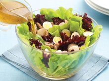 Salada de folhas com atum