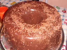 Bolo de água fervendo