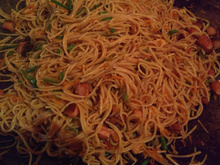 Macarrão na chapa da Milena