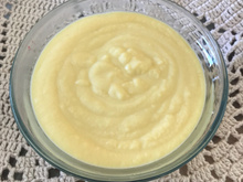 Sagu com creme inglês