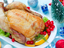 Frango assado ao suco de laranja