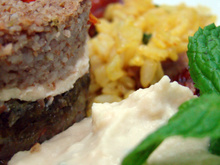 Quibe de batatas com tofu - Restaurante Vegethus