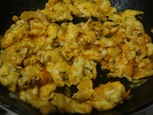 Ovo frito diferente com presunto