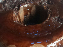 Bolo de chocolate de micro-ondas