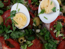 Peixe em posta ao forno