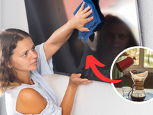 O melhor truque para limpar a tela da sua TV está na cafeteira