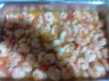 Camarões com catupiry à moda da Cris