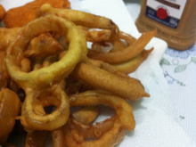 Anel crocante de cebola