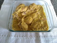 Frango com alho poró