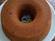 Bolo integral com calda de laranja