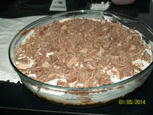 Torta de doce de leite com chocolate