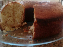 Bolo de iogurte com canela