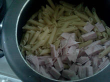 Lasanha de panela de pressão