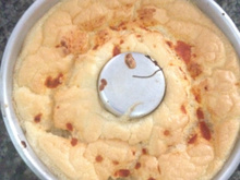 Omelete de forno simples em forma de bolo