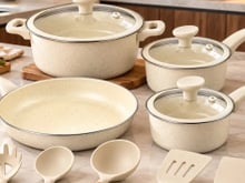 Vai equipar a cozinha? Jogo de panelas Genebra com 12 peças está com 57% de desconto em oferta relâmpago