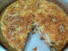 Torta de repolho no liquidificador