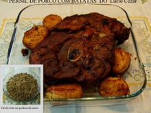 Pernil assado com batatas do Lúcio Cezar