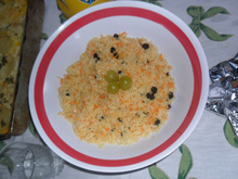 Arroz com cenoura