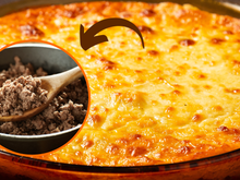 Para sua próxima refeição em família, experimente o gratinado de carne moída
