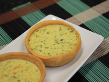 Quiche de alho poró